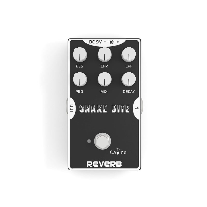 Caline Digital Reverb Pedal Guitar Effects Pedal with True Bypass Aluminum Alloy Housing Snake Bite CP-26 Hall Reverb - Image 4